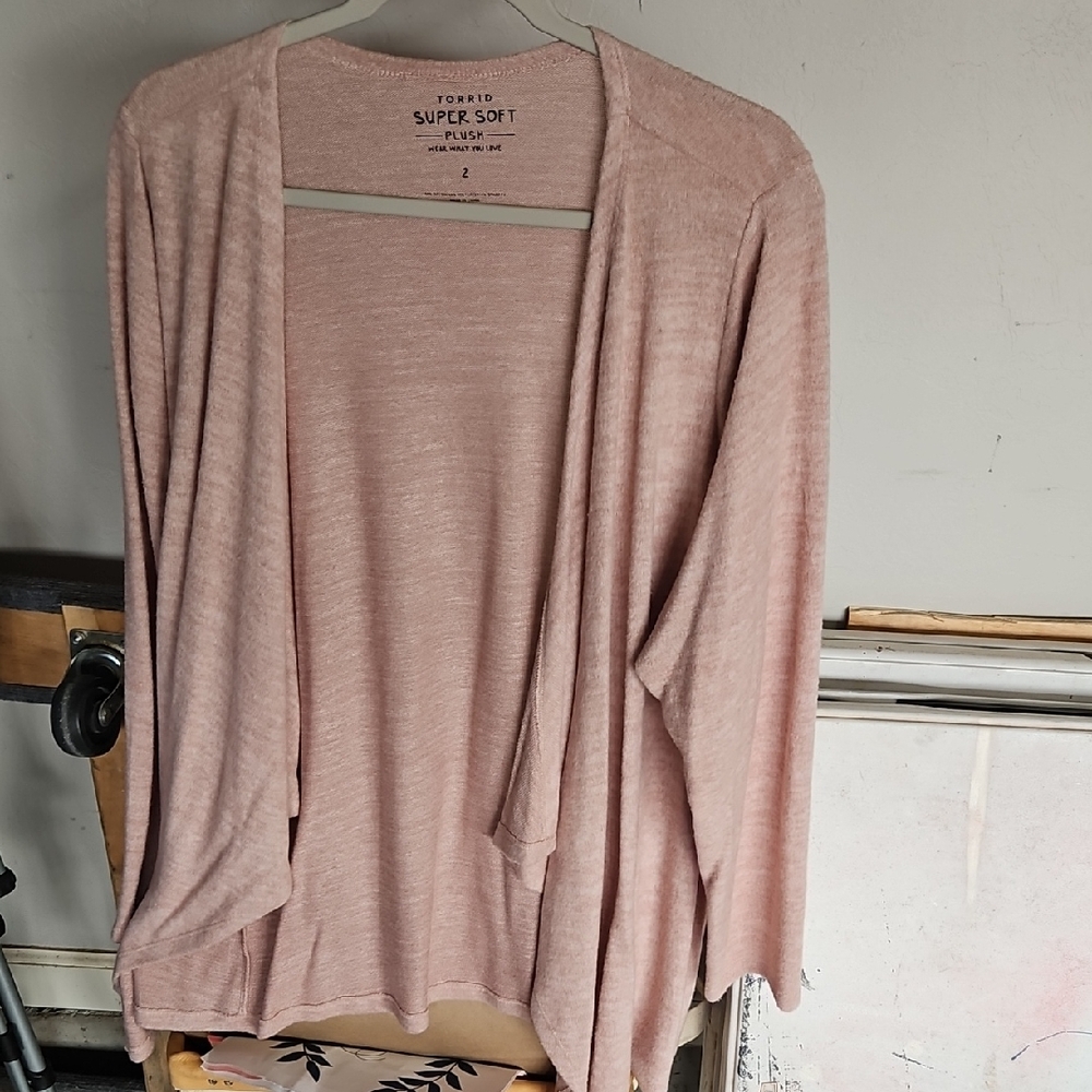 Torrid Women's Blush Open Cardigan